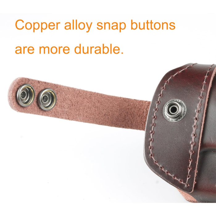Brown Leather Trail Holster With Thumb Break