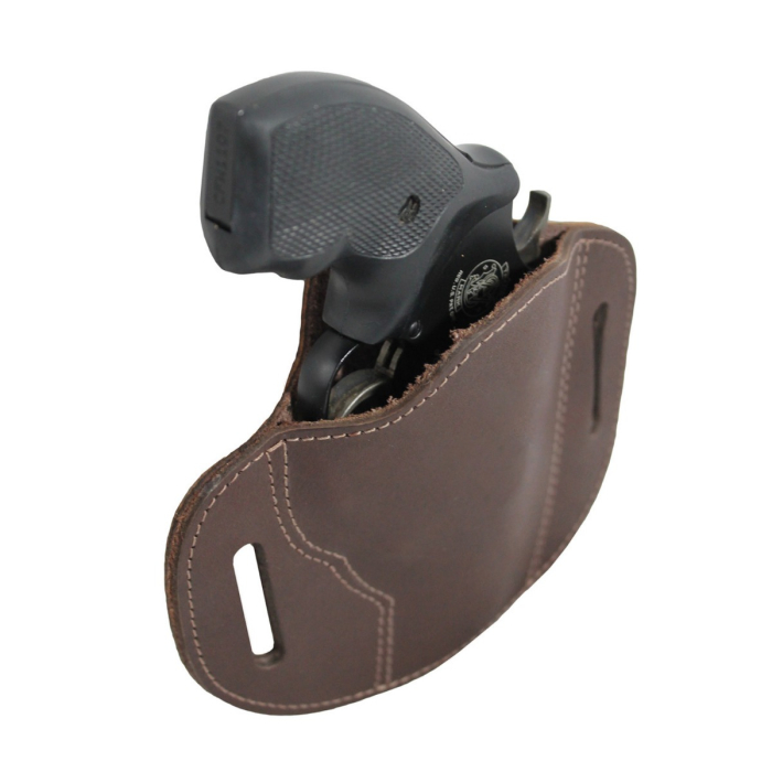 Brown Leather Pancake Belt Slide Holster