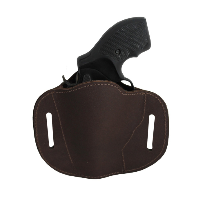 Brown Leather Pancake Belt Slide Holster