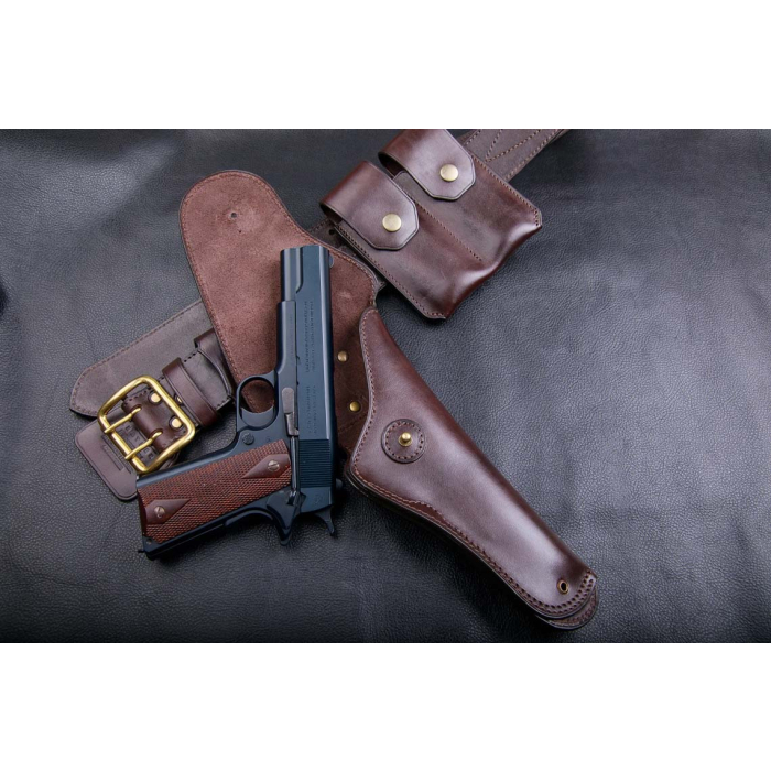 Brown Leather Vintage Belt Holster
