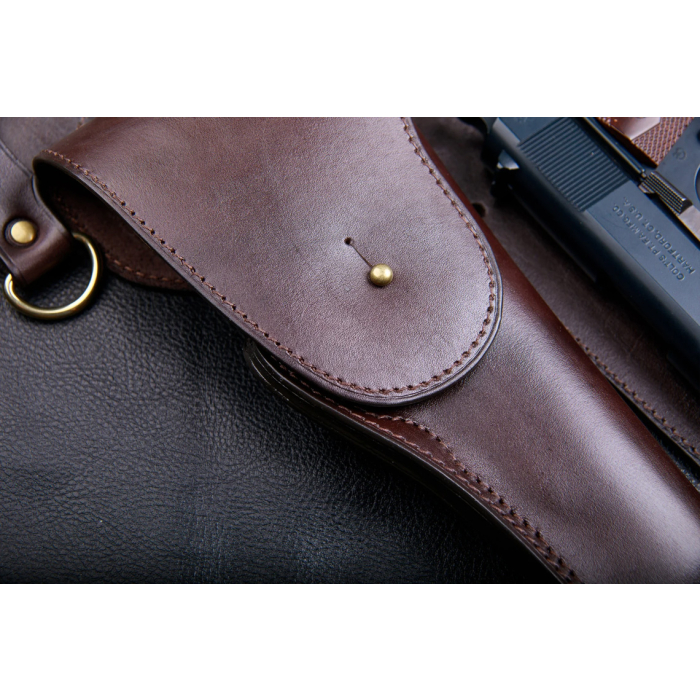 Brown Leather Vintage Belt Holster