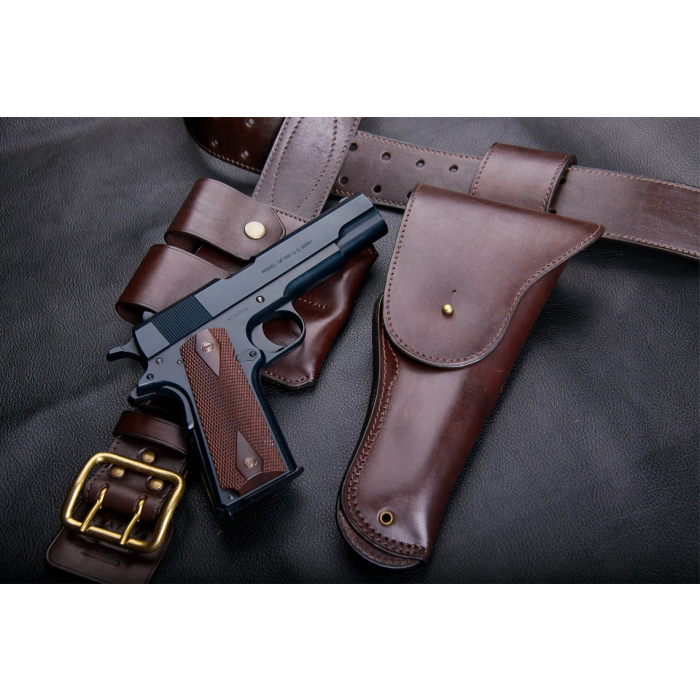 Brown Leather Vintage Belt Holster