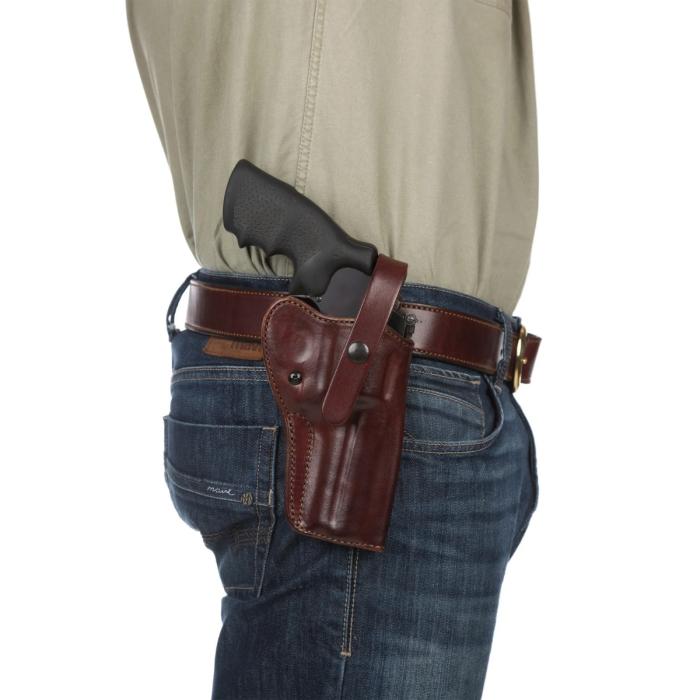 Burgundy Leather Alaska Hunter Hip Holster