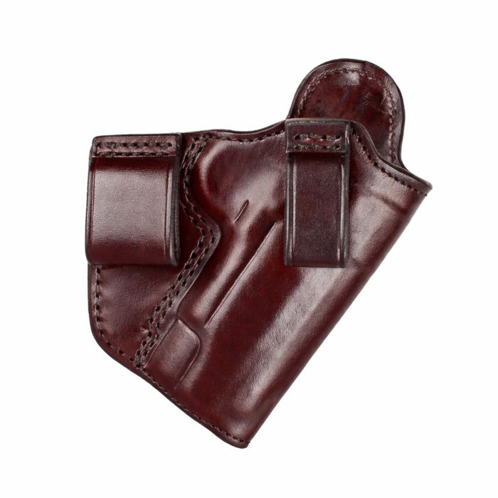 Burgundy Leather IWB Holster With Double Belt Loop