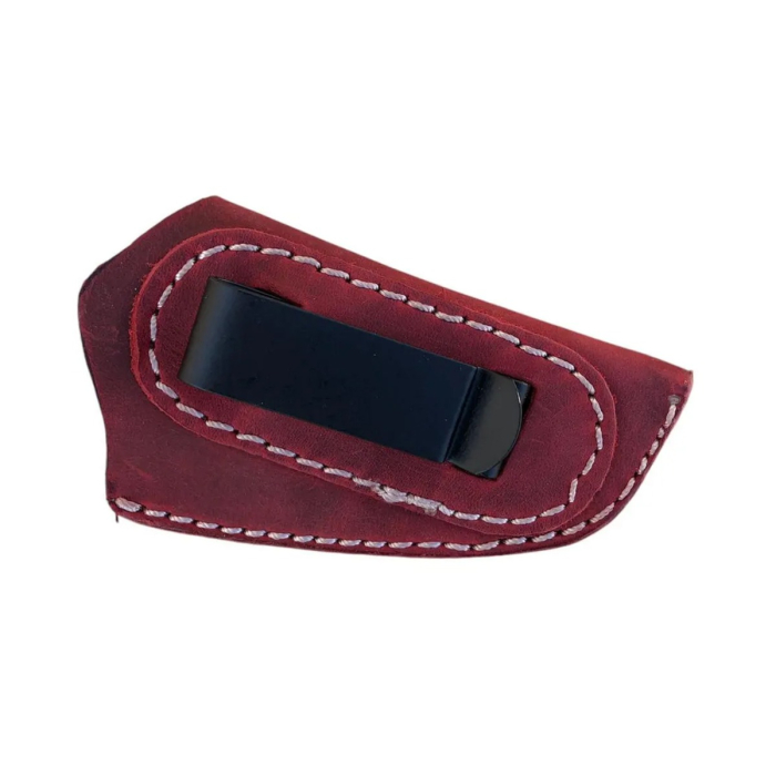 Burgundy Leather OWB Clip Holster