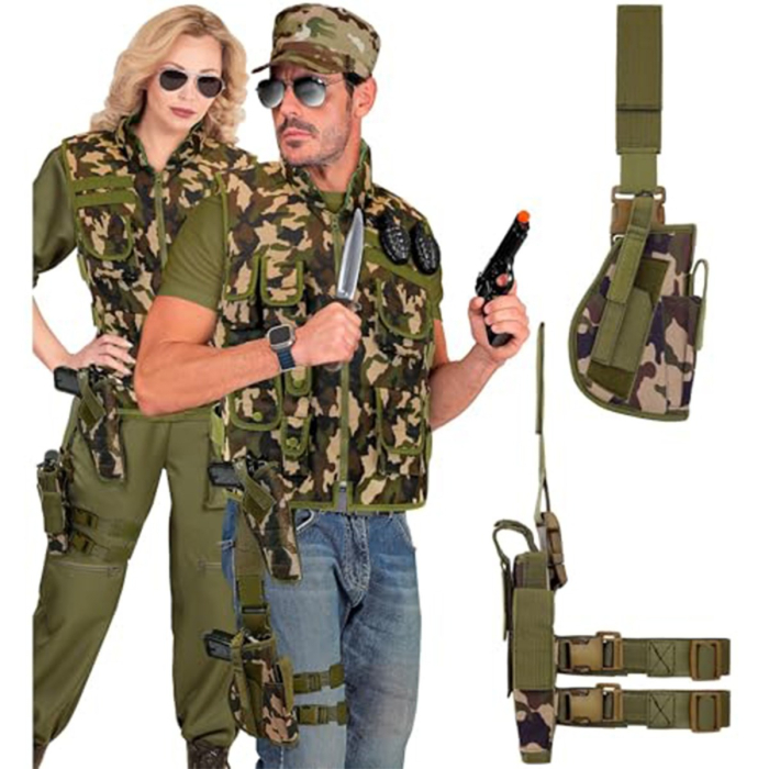 Camouflage Right Leg Tactical Holster
