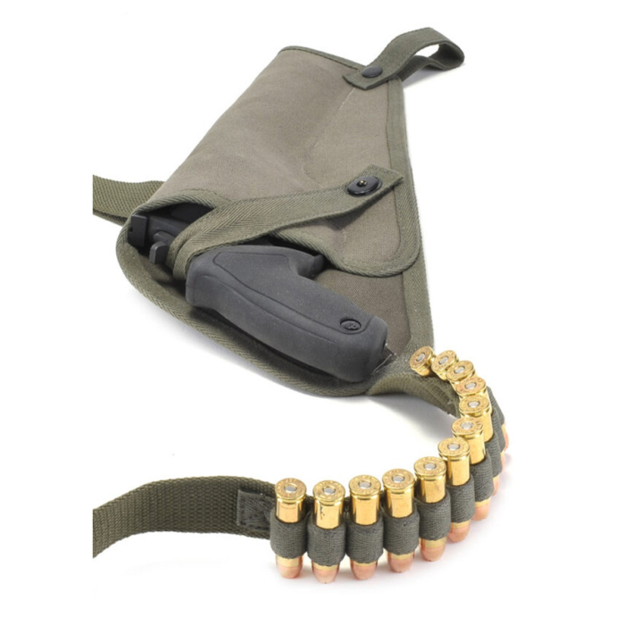 Canvas Shoulder Holster With Shell Loops