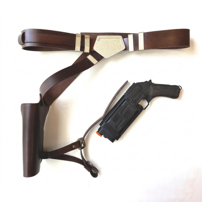 Cassian Andor Inspired Brown Leather Holster Rig