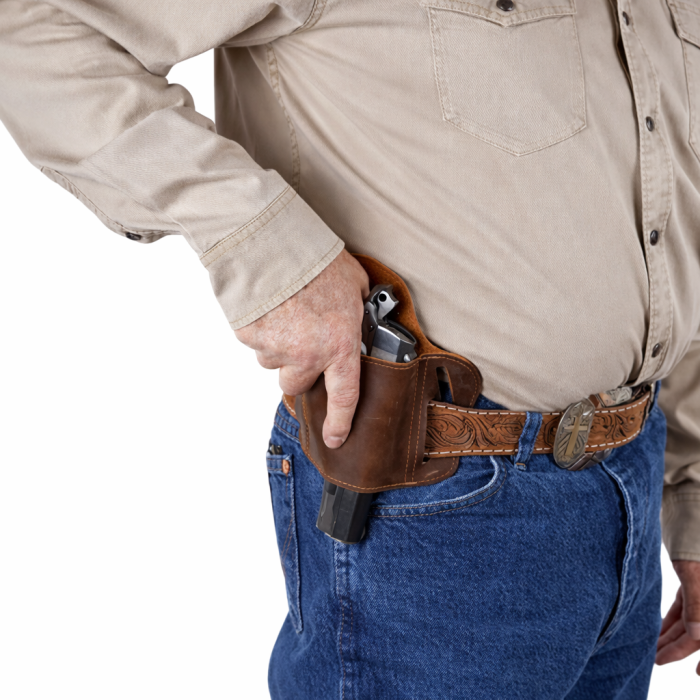 Premium Leather Pancake Belt Holster