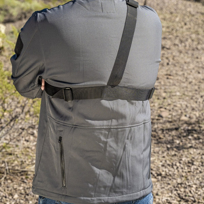 Black Hybrid Chest Holster For Full Size Pistols