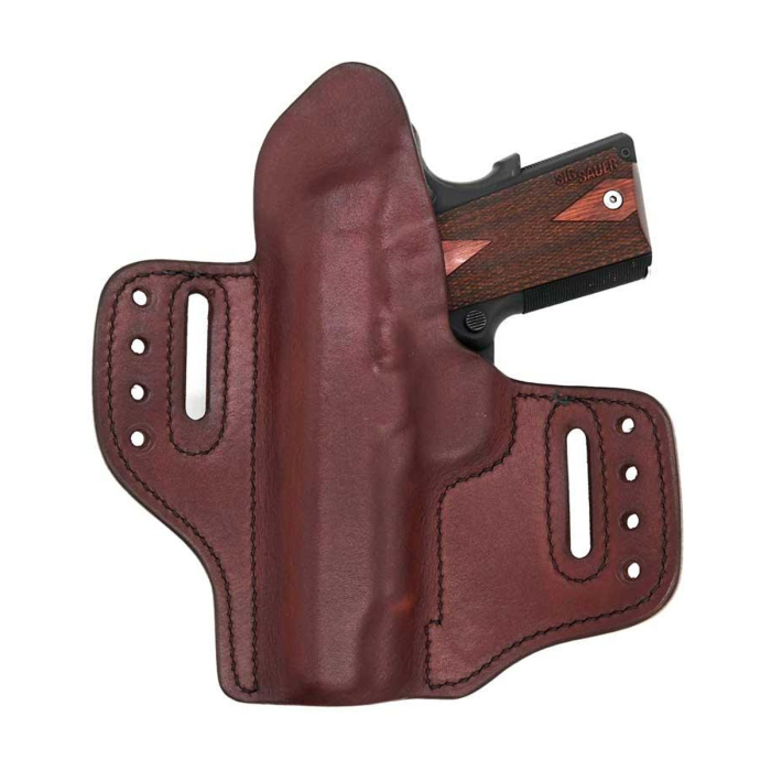 Burgundy Mahogany Cobra Hybrid Leather Holster