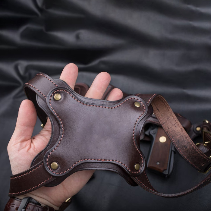 Colt 1911 Brown Leather Spider Shoulder Holster