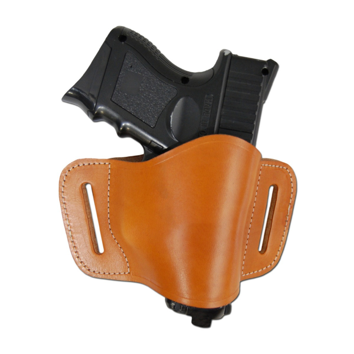 Compact Leather OWB Belt Slide Holster