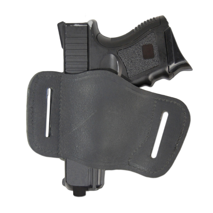 Compact Leather OWB Belt Slide Holster
