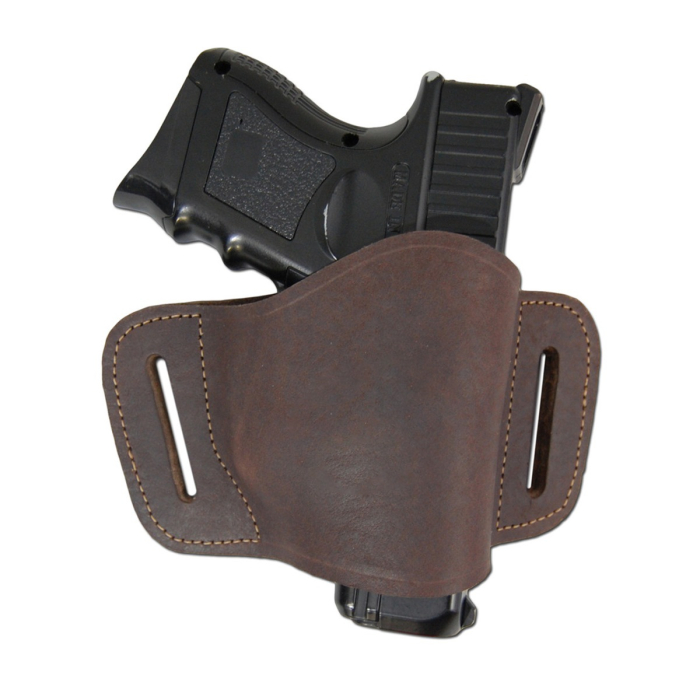 Compact Leather OWB Belt Slide Holster
