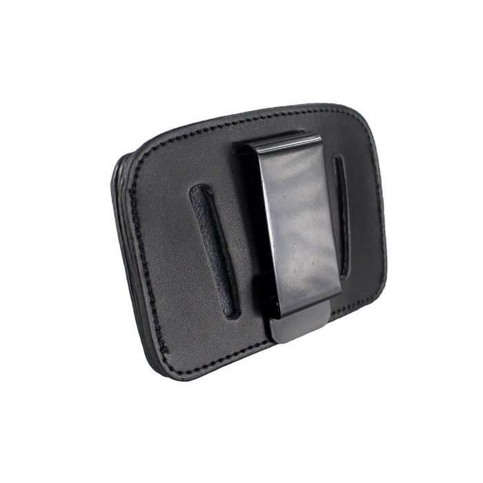 Black Leather Concealed Carry IWB OWB Clip Holster