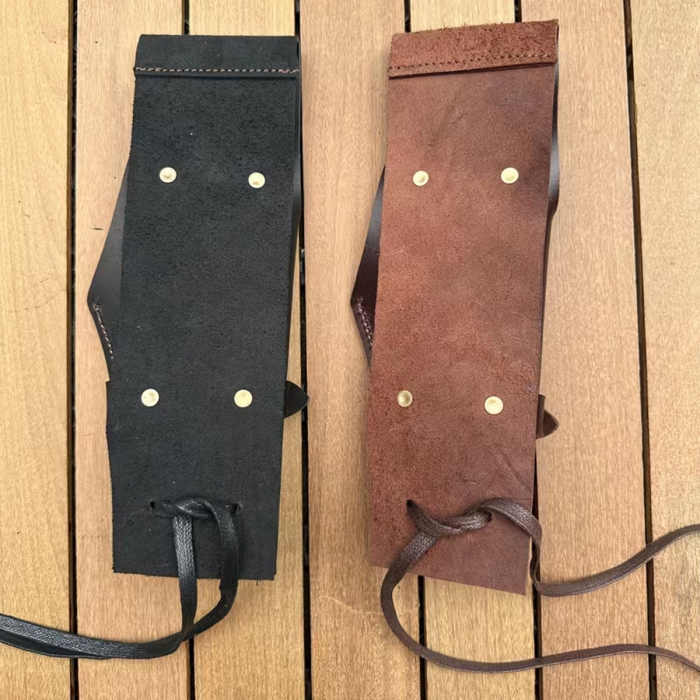 Western Leather Drop Leg Revolver Holster