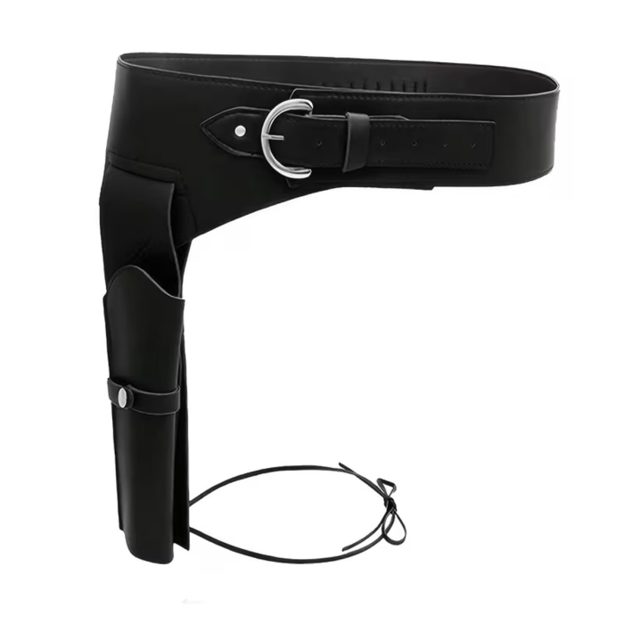 Western Faux Leather Drop Leg Holster Belt