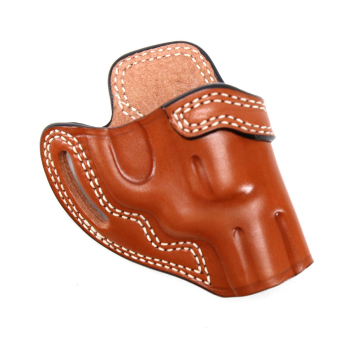 Cross Draw OWB Leather Revolver Holster