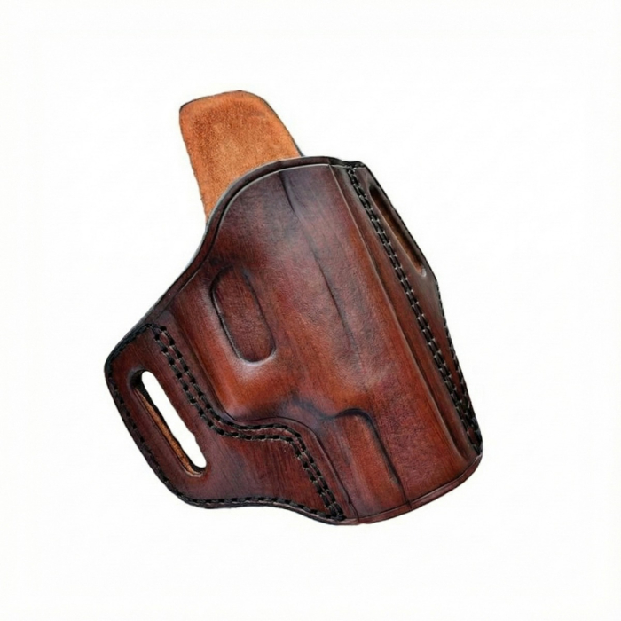 Brown Full-Grain Leather Custom OWB Holster