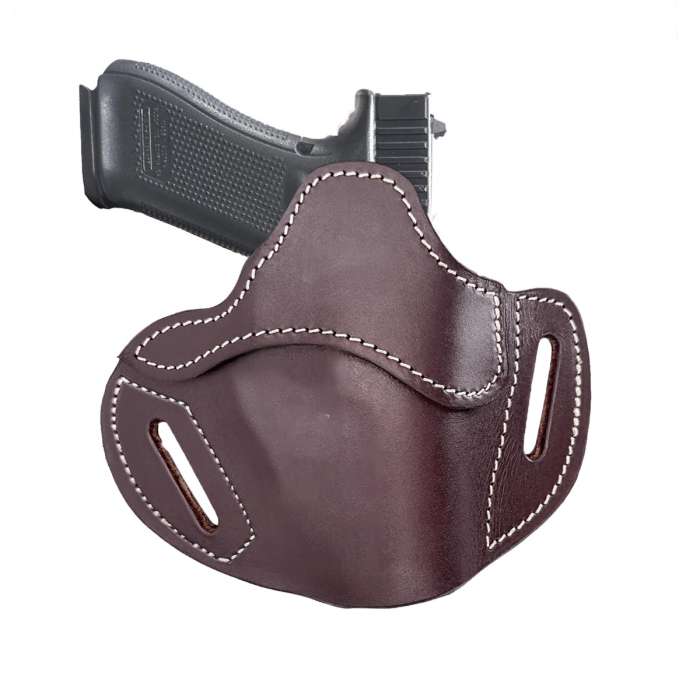 Dark Brown Leather Close Contact OWB Holster