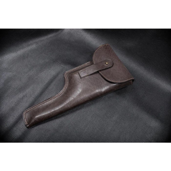 Dark Brown Leather Flap Hunting Holster