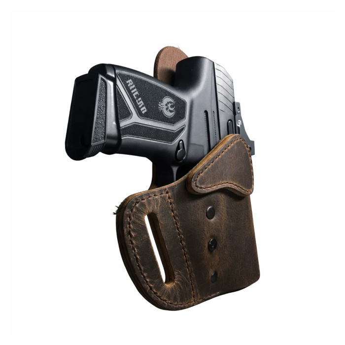 Distressed Brown Lock Leather OWB Holster