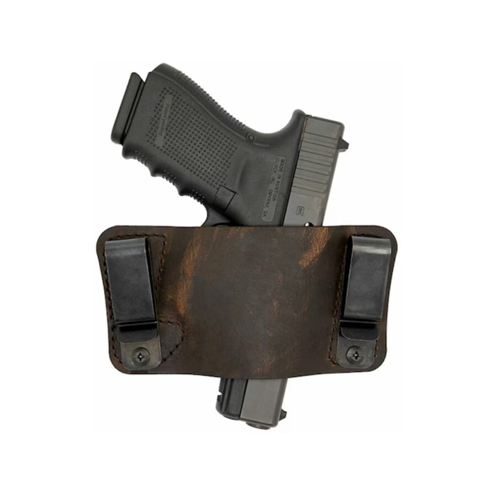 Distressed Brown Leather IWB Holster Ambidextrous