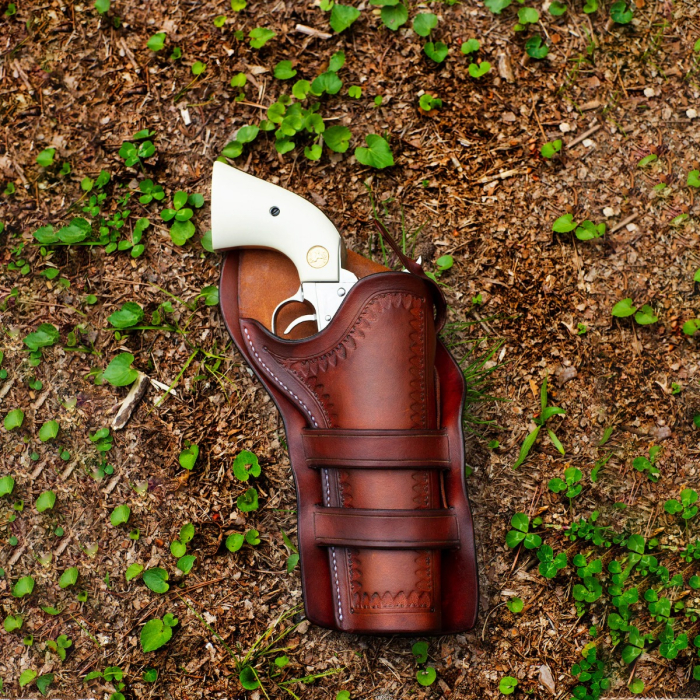 Doc Holliday Western Crossdraw Gunfighter Rig John Wayne Era Style Holster and Cartridge Belt