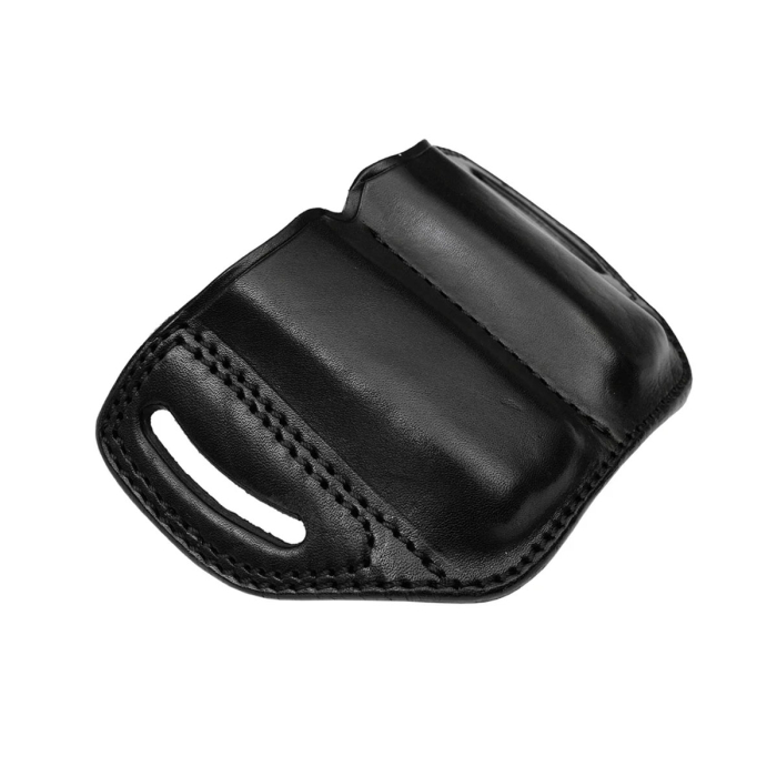 Double Mag Pouch for Single Stack Mags, OWB Magazine Pouch for Belts – Classic Black