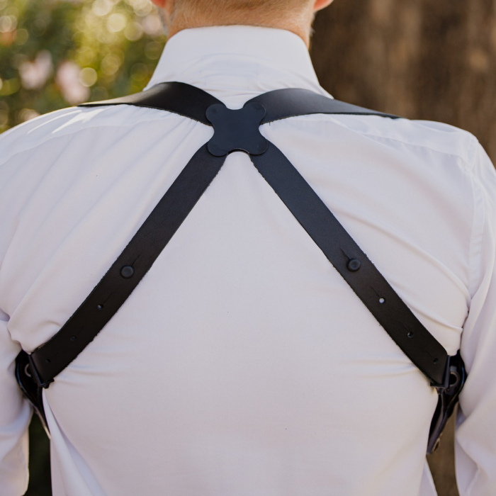 Dual Leather Shoulder Holster System