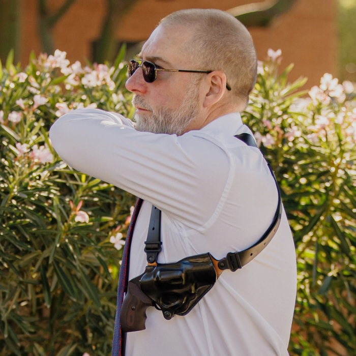 Dual Leather Shoulder Holster System