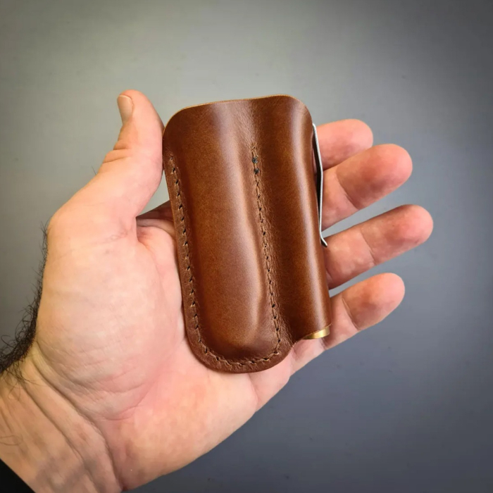 EDC Knife & Flashlight Leather