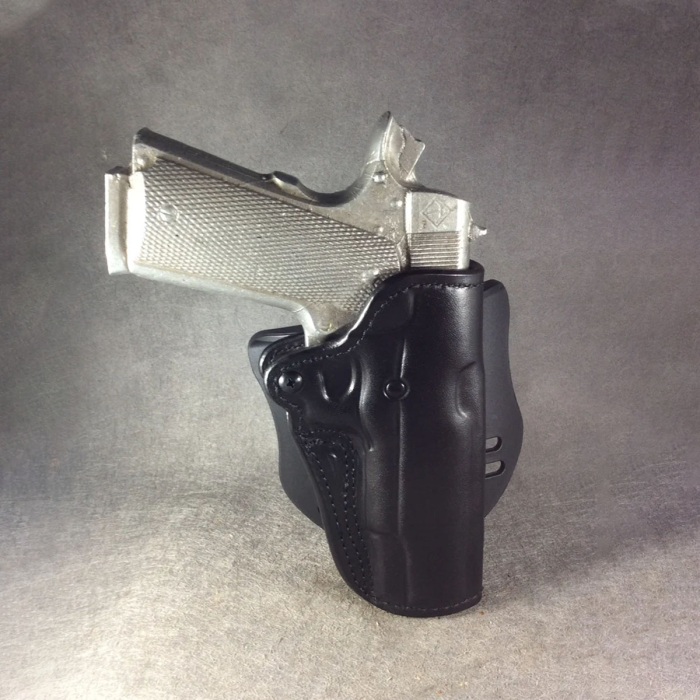 ETW 1911 Full-Size Black Leather Paddle Holster – Custom 