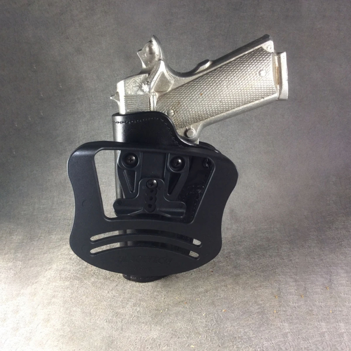 ETW 1911 Full-Size Black Leather Paddle Holster – Custom 