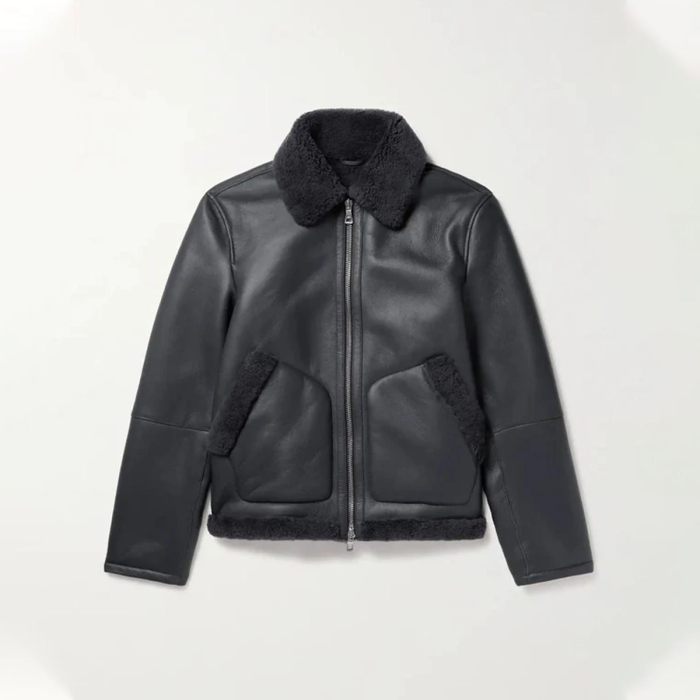 Sherpa Faux Leather Jackets