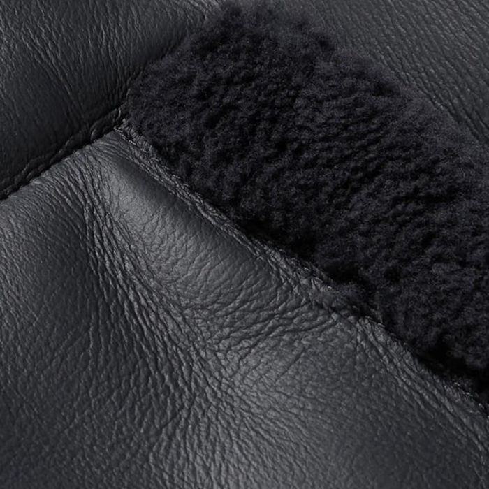 Sherpa Faux Leather Jackets