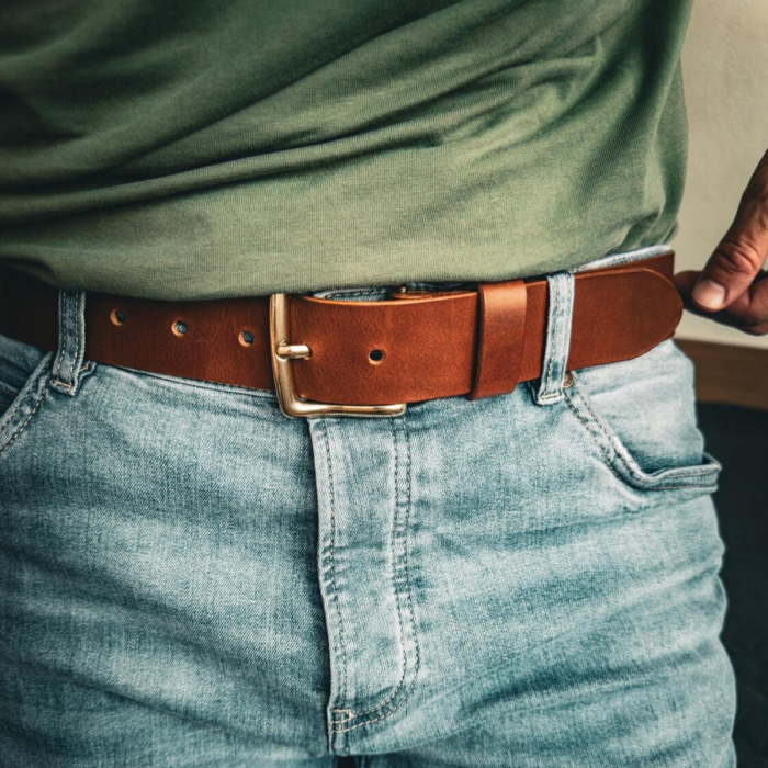 Full-Grain Vegetable-Tanned Leather Belt