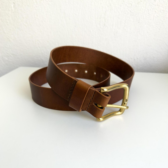 Full-Grain Vegetable-Tanned Leather Belt