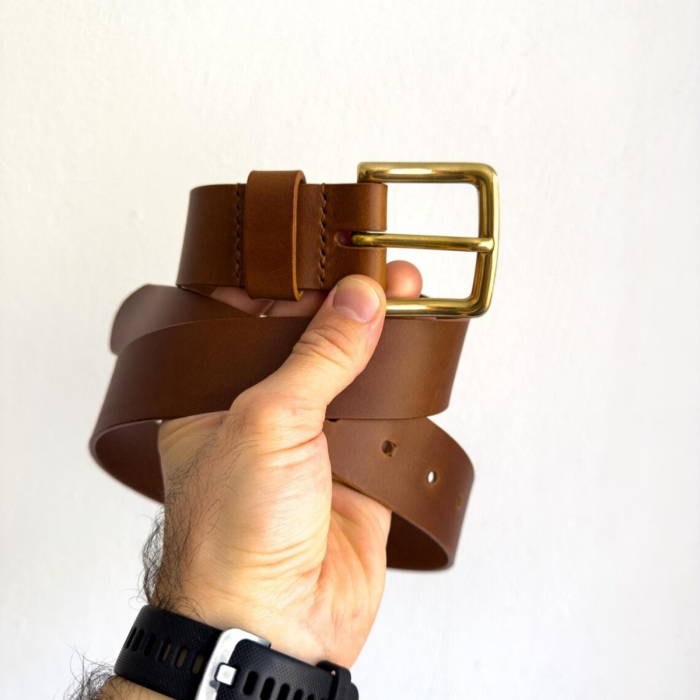 Full-Grain Vegetable-Tanned Leather Belt