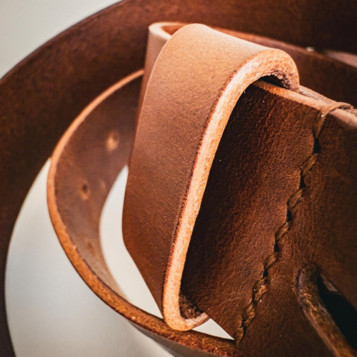 Full-Grain Vegetable-Tanned Leather Belt