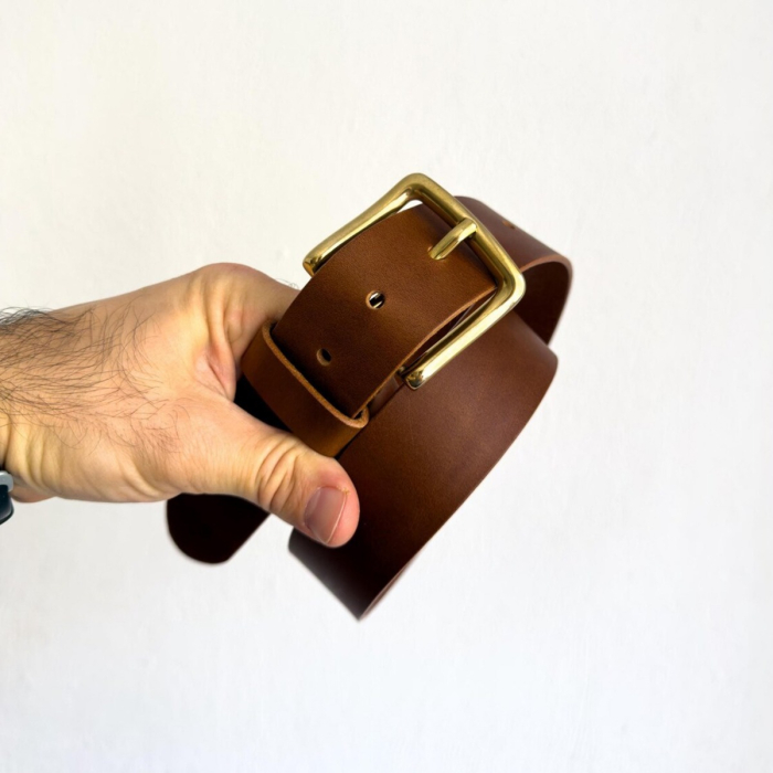 Full-Grain Vegetable-Tanned Leather Belt