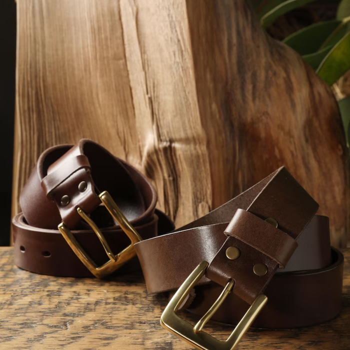  Vegetable Tanned Full Grain Leather Belt