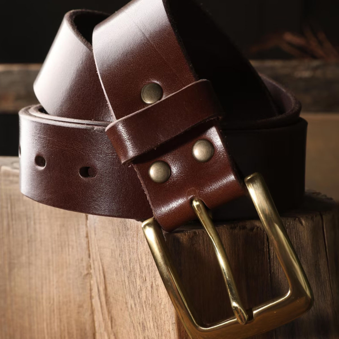  Vegetable Tanned Full Grain Leather Belt