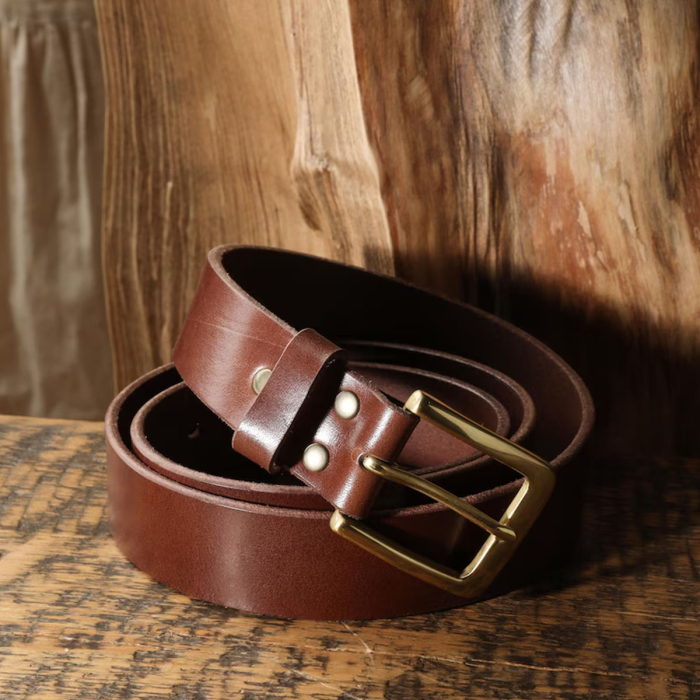  Vegetable Tanned Full Grain Leather Belt