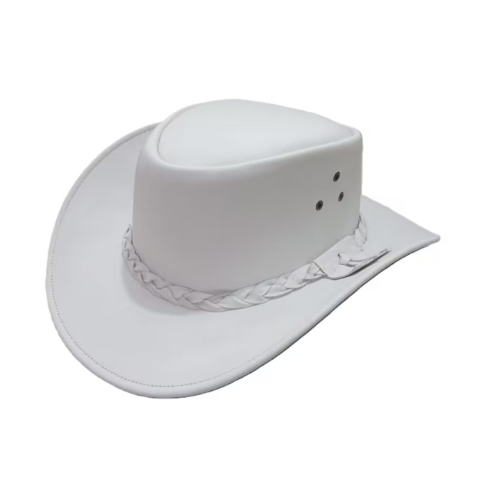 Breathable Eyelet Leather Cowboy Hat