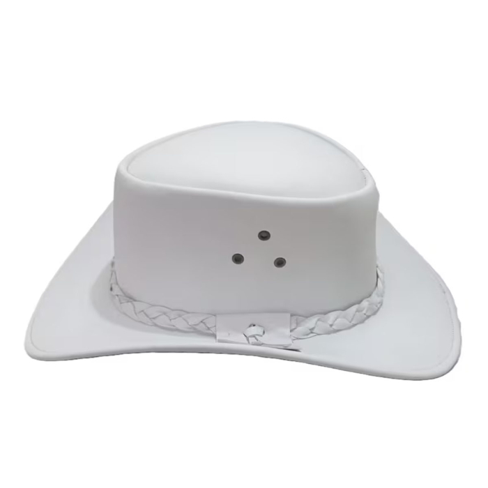 Breathable Eyelet Leather Cowboy Hat