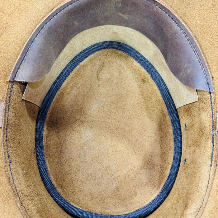 Foldable Waterproof Leather Cowboy Hat 