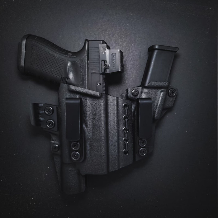 Glock 17/19/22/23 9mm/.40 APEX Light-Bearing Appendix Holster – Compatible with TLR-1, TLR-7 & X300
