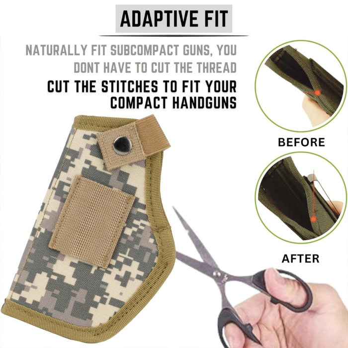 Green Digital Camouflage Nylon IWB OWB Holster